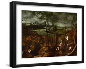 The Dark Day, from the Series The Seasons, 1565-Pieter Bruegel the Elder-Framed Giclee Print