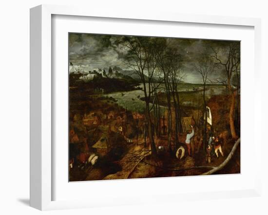 The Dark Day, from the Series The Seasons, 1565-Pieter Bruegel the Elder-Framed Giclee Print