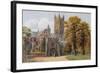 The Dark Entry and Cathedral, from N E, Canterbury-Alfred Robert Quinton-Framed Giclee Print