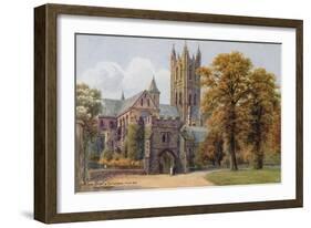 The Dark Entry and Cathedral, from N E, Canterbury-Alfred Robert Quinton-Framed Giclee Print