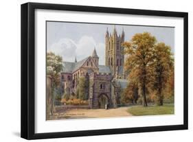 The Dark Entry and Cathedral, from N E, Canterbury-Alfred Robert Quinton-Framed Giclee Print