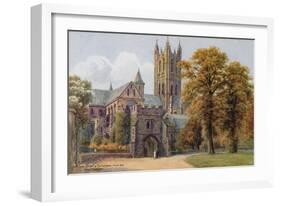 The Dark Entry and Cathedral, from N E, Canterbury-Alfred Robert Quinton-Framed Giclee Print