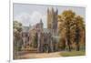 The Dark Entry and Cathedral, from N E, Canterbury-Alfred Robert Quinton-Framed Giclee Print