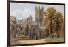 The Dark Entry and Cathedral, from N E, Canterbury-Alfred Robert Quinton-Framed Giclee Print