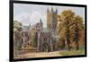 The Dark Entry and Cathedral, from N E, Canterbury-Alfred Robert Quinton-Framed Giclee Print