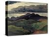 The Dark Mountains (Brecon Beacons)-James Dickson Innes-Stretched Canvas