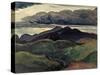 The Dark Mountains (Brecon Beacons)-James Dickson Innes-Stretched Canvas