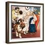 The Darling Family, Illustration from 'Peter Pan' by J.M. Barrie-Nadir Quinto-Framed Giclee Print