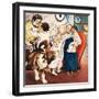 The Darling Family, Illustration from 'Peter Pan' by J.M. Barrie-Nadir Quinto-Framed Giclee Print