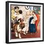 The Darling Family, Illustration from 'Peter Pan' by J.M. Barrie-Nadir Quinto-Framed Giclee Print