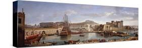 The Darsena, Naples, C.1702-Gaspar van Wittel-Stretched Canvas