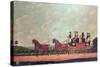 The Dartford, Crayford and Bexley Stagecoach-John Cordrey-Stretched Canvas