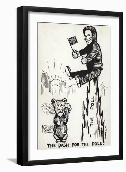 The Dash for the Pole-null-Framed Giclee Print