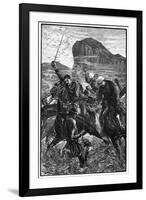 The Dash with the Colours, Battle of Isandlwana, Anglo-Zulu War, 22 January 1879-null-Framed Giclee Print