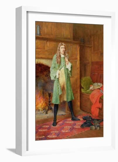 The Dashing Cavalier (Oil on Panel) (One of a Pair, See also 59352)-John Arthur Lomax-Framed Giclee Print