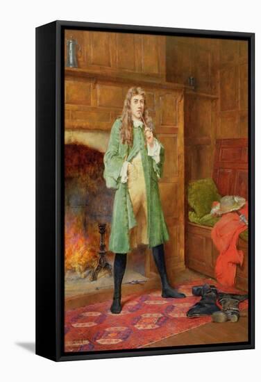 The Dashing Cavalier (Oil on Panel) (One of a Pair, See also 59352)-John Arthur Lomax-Framed Stretched Canvas
