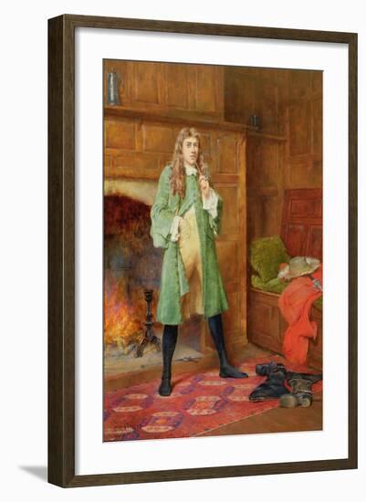 The Dashing Cavalier (Oil on Panel) (One of a Pair, See also 59352)-John Arthur Lomax-Framed Giclee Print