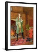 The Dashing Cavalier (Oil on Panel) (One of a Pair, See also 59352)-John Arthur Lomax-Framed Giclee Print