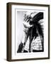 The Daughter of Bad Horse, C.1905 (B/W Photo)-Edward Sheriff Curtis-Framed Giclee Print