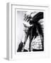 The Daughter of Bad Horse, C.1905 (B/W Photo)-Edward Sheriff Curtis-Framed Giclee Print