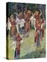 The daughter of Jephthah and her companions -Bible-James Jacques Joseph Tissot-Stretched Canvas