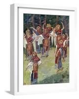 The daughter of Jephthah and her companions -Bible-James Jacques Joseph Tissot-Framed Giclee Print