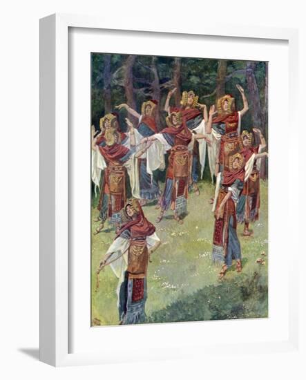 The daughter of Jephthah and her companions -Bible-James Jacques Joseph Tissot-Framed Giclee Print
