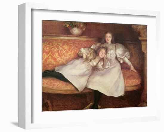 The Daughters of Baron Von Erlanger-Hubert von Herkomer-Framed Giclee Print