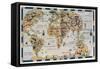 The Dauphin Map of the World, 1912-Pierre Desceliers-Framed Stretched Canvas