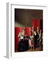 The Dauphin Taken from His Family, 3rd July 1793-Jean-Jacques Hauer-Framed Giclee Print