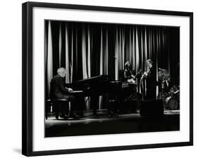 The Dave Brubeck Quartet in Concert at the Forum Theatre, Hatfield, Hertfordshire, 10 April 1983-Denis Williams-Framed Photographic Print