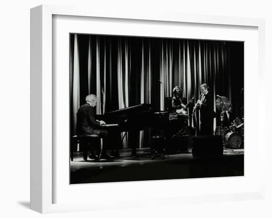 The Dave Brubeck Quartet in Concert at the Forum Theatre, Hatfield, Hertfordshire, 10 April 1983-Denis Williams-Framed Photographic Print