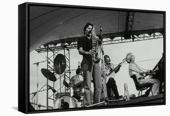 The Dave Brubeck Quartet Playing at the Capital Radio Jazz Festival, London, July 1979-Denis Williams-Framed Stretched Canvas