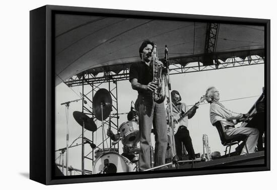 The Dave Brubeck Quartet Playing at the Capital Radio Jazz Festival, London, July 1979-Denis Williams-Framed Stretched Canvas