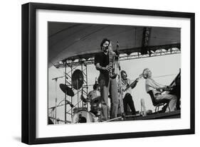 The Dave Brubeck Quartet Playing at the Capital Radio Jazz Festival, London, July 1979-Denis Williams-Framed Photographic Print