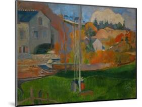 The David Mill, Brittany Landscape, 1894-Paul Gauguin-Mounted Giclee Print
