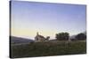 The Dawn, Kirnewton Church, Northumberland-J. M. W. Turner-Stretched Canvas