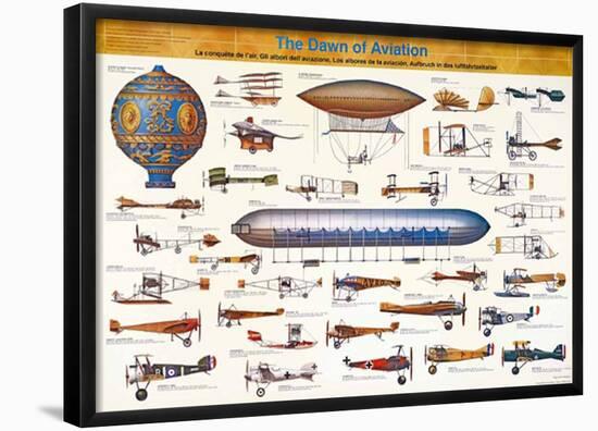 The Dawn Of Aviation (Italian)-null-Framed Poster