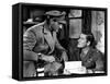 THE DAWN PATROL by Edmund Goulding with Basil Rathbone and Errol Flynn, 1938 (b/w photo)-null-Framed Stretched Canvas