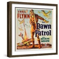 THE DAWN PATROL, Errol Flynn, 1938.-null-Framed Art Print