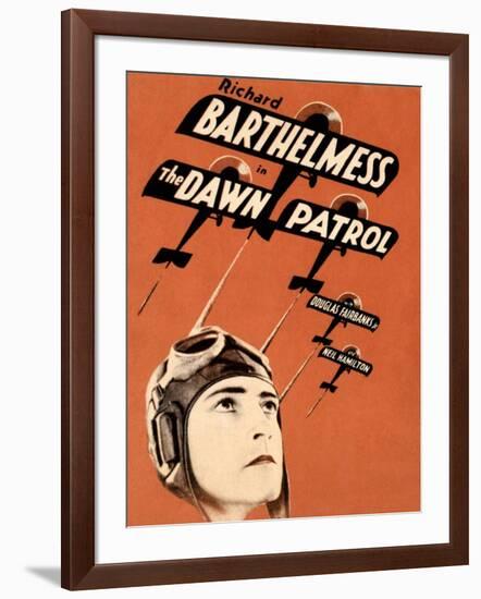 THE DAWN PATROL, Richard Barthelmess on poster art, 1930-null-Framed Art Print