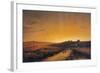 The Dawn Seen From the Countryside Outside Rome-Giuseppe Canella-Framed Giclee Print