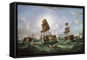 The Day after the Battle of Trafalgar-Richard B. Spencer-Framed Stretched Canvas