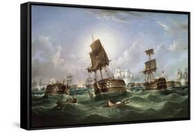 The Day after the Battle of Trafalgar-Richard B. Spencer-Framed Stretched Canvas