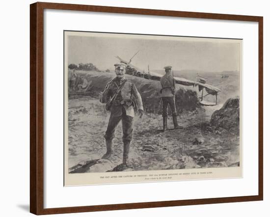The Day after the Capture of Tientsin, the 12th Russian Infantry on Sentry Duty in their Lines-Henry Charles Seppings Wright-Framed Giclee Print