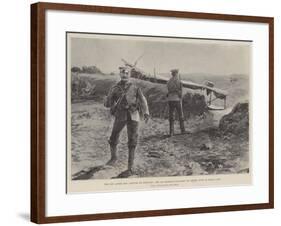 The Day after the Capture of Tientsin, the 12th Russian Infantry on Sentry Duty in their Lines-Henry Charles Seppings Wright-Framed Giclee Print