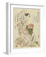 The Day before the Begining of Spring, C. 1790-Katsushika Hokusai-Framed Giclee Print