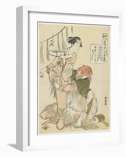 The Day before the Begining of Spring, C. 1790-Katsushika Hokusai-Framed Giclee Print