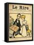 The Day before the Wedding, Cartoon from the Cover of 'Le Rire', 26th August 1899-Emmanuel Poire Caran D'ache-Framed Stretched Canvas