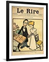 The Day before the Wedding, Cartoon from the Cover of 'Le Rire', 26th August 1899-Emmanuel Poire Caran D'ache-Framed Giclee Print